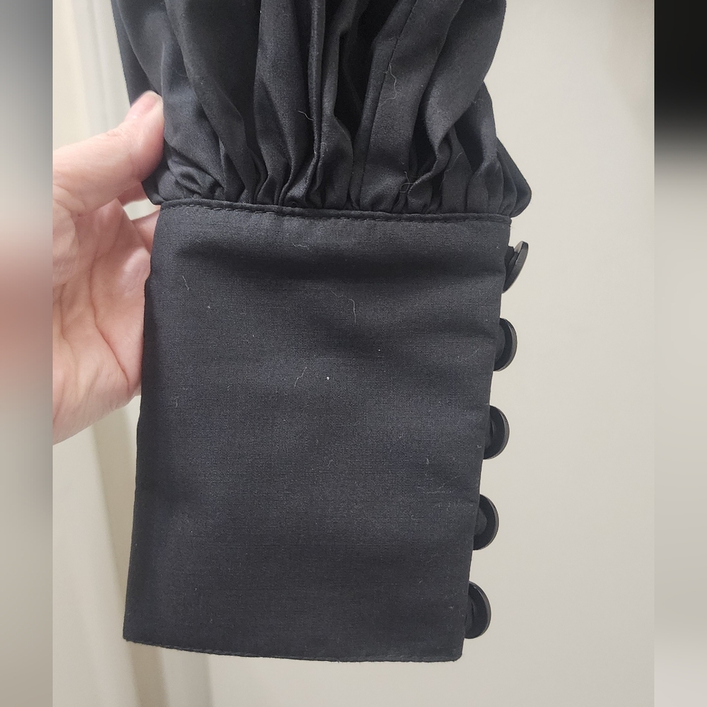 Hugo Espina Elegant Black Women's Top with Bow Detail‎ - Picture 8 of 11